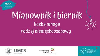 Mianownik i biernik  liczba mnoga rodzaj niemęskoosobowy [upl. by Heyward]