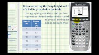 Ex 1 Create a Scatter Plot and then Perform Linear Regression on the Calculator [upl. by Anoval386]