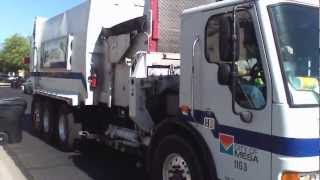 Recycle Kid gets a close up look at the city garbage truck [upl. by Umeko618]