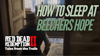 Red Dead Redemption 2 How to sleep at Beechers Hope  How to shave at Beechers Hope [upl. by Harehs]