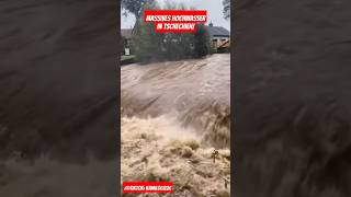 Massives Hochwasser in UnterschlesienTschechien heavyrain unwetter hochwasser viralvideo [upl. by Jez]