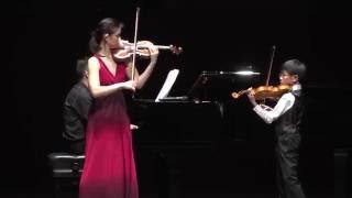 Min Lee and Samuel Tan  Navarra by Sarasate Violin Duet [upl. by Arais383]