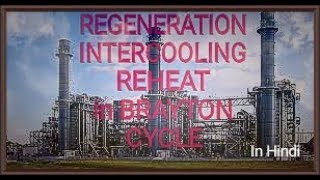 15 Regeneration Intercooling Reheat combined reheat and Intercooling in brayton cycle  Hindi [upl. by Saint276]