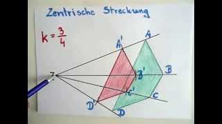 Zentrische Streckung  Erklärung und Beispiel [upl. by Pirzada]