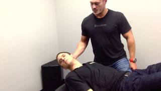 SubOccipital Neck Manipulation Evolution Sports Physiotherapy [upl. by Wagshul]