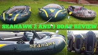 Intex Seahawk 2 and 3 Boat Review  Great Boat [upl. by Enitsed]