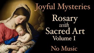 Joyful Mysteries  Rosary with Sacred Art Vol I  No Music [upl. by Flight712]