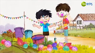 बुध और बद्री ने की Holi में मस्ती  Zee Kids  Comedy Scene  Badrinath and Budhdeb [upl. by Clim]