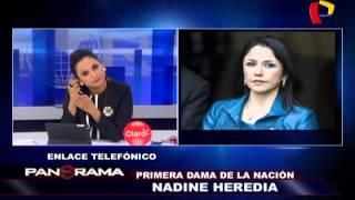 Nadine Heredia “No le atribuyo ninguna seriedad a lo presentado” [upl. by Jeremy]