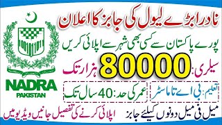 NADRA Jobs 2024  Nadra Job Online Apply  Latest Careers Nadra 2024  Jobs in Nadra Office 2024 [upl. by Nyleahs]