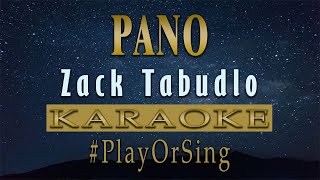 Pano  Zack Tabudlo KARAOKE VERSION [upl. by Ari]