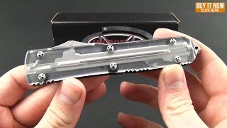 Microtech Ultratech Clear Top OTF Knife Overview [upl. by Towne]