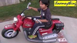 Power Wheels RideOn Motorcycle Harley Davidson RideOn Toy for Kids [upl. by Kiah]