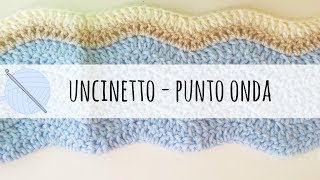 Tutorial uncinetto  come fare una copertina a punto onda [upl. by Llenrad]