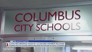 Recordings detail who knew about leaked Columbus school closings memo [upl. by Ahsekram]