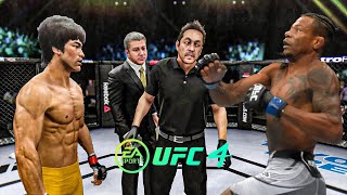 Bruce Lee vs Alex Oliveira  EA Sport UFC 4  Epic Fight 🔥🐲 [upl. by Amle]