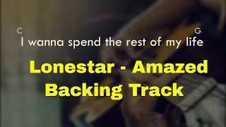 Lonestar  Amazed Backing Track in G [upl. by Rusticus]