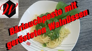 Bärlauchpesto mit gerösteten Walnüssen  einfach und lecker [upl. by Etaner]