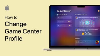 Mac OS Ventura  How To Change Game Center Profile [upl. by Oinotnanauj]