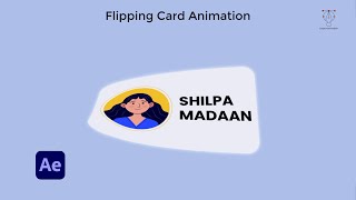 Flipping Card Animation After Effects Tutorial [upl. by Adnovad]