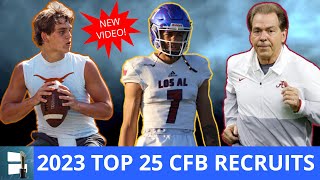 Top 25 Recruits In 2023 Recruiting Class amp Where They Signed  College Football National Signing Day [upl. by Gokey]