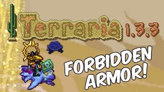 Terraria 133 FORBIDDEN ARMOR  New Mage amp Summoner Set  Cast Sandstorms [upl. by Ilhsa]