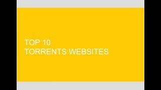 Top 10 torrent websites 2019 [upl. by Maurey742]