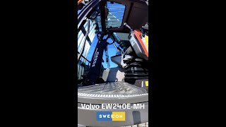 Volvo EW240E MH Fahrerkabine shorts [upl. by Eniamerej]