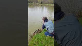 Pêche dune belle carpe koï au pain partie 2 fishing carp carpe [upl. by Uwton]