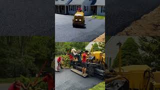 Asphalt Paving Blacktop Driveway in the Rain with Michaels Paving LLC [upl. by Alomeda546]