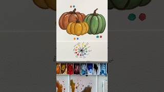 Complementary Colors can help bring the vibrancy down for those perfect fall colors watercolor art [upl. by Casey]