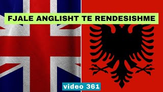 Anglisht I Fjale anglisht te rendesishme I Anglisht shqip perkthim I video 361 [upl. by Nytnerb]