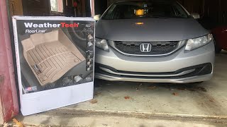 Got WeatherTech FloorLiner For My 2013 Honda Civic I got impatient and couldn’t wait any longer [upl. by Oryaj]