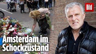 Anschlag auf Peter de Vries Polizei nimmt Verdächtige fest  Amsterdam [upl. by Sinnard556]