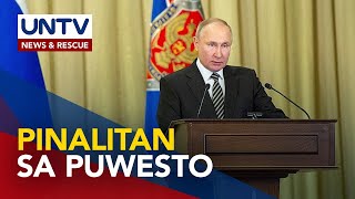 Russian Pres Vladimir Putin pinalitan ang defense minister matapos manalo sa March elections [upl. by Ahsienat707]