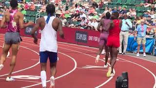 110m Hurdles Semifinals Heat 3 2024 US Olympic Trials Daniel Roberts Michael Dickson [upl. by Odlanyar]