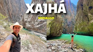 Aqui hay aguas termales escondidas en un gran cañón de miles de años  GRUTAS DE XAJHA HIDALGO [upl. by Allimak99]