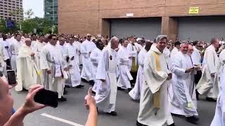 Father Daniel in Procession at the National Eucharistic Congress [upl. by Patti]