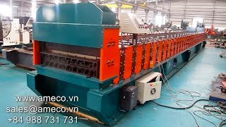 Ameco Kliplok Clip Lock Roofing Roll Forming Machine [upl. by Isnyl620]