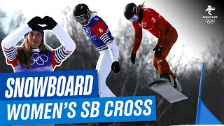 Snowboard  Womens Snowboard Cross Final  Full Replay  Beijing2022 [upl. by Enimajneb]