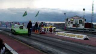 quotBooquot Gorden King bad accident on 14 mile at the Miramichi Dragway New Brunswick Canada [upl. by Hadeis25]