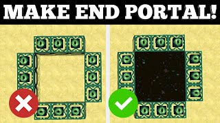 How To Make End Portal in Minecraft Creative EASY [upl. by Ennoval]