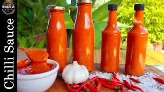 How to make a HOT Chilli sauce  Hot sauce recipe  Buffalo sauce recipe  PeriPeri recipe [upl. by Enitnemelc]