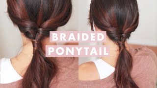 Super Easy Braided Ponytail [upl. by Ayhdnas]