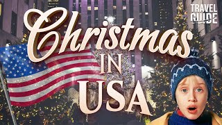 TOP 10 CHRISTMAS DESTINATIONS IN THE USA  TRAVEL GUIDE [upl. by Eisdnil]