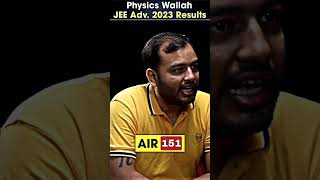 AIR 151 is Unbelievable in JEE Advanced 😎🔥 PWShorts JEEAdvanced2023 JEEWallah [upl. by Dukey]