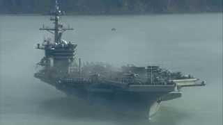 2011 Fleet Week San Francisco  The departure of USS Carl Vinson CVN70 [upl. by Entwistle]