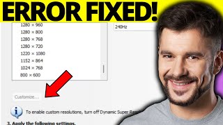 Fix Custom Resolution Greyed Out on Nvidia Control Panel  Full Guide [upl. by Nhguahs]