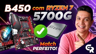 🟢 RYZEN 7 5700G COM PLACAMÃE B450  4 boas opções de B450 para salvar o seu orçamento [upl. by Ivel162]