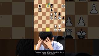 Teimour Radjabov vs Ding Liren • FIDE World Cup 2019 chess checkmate shorts [upl. by Jillie908]